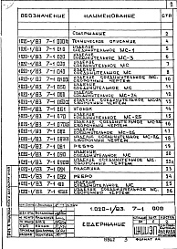 Состав альбома. Серия 1.020-1/87 КонструкцииВыпуск 7-1 Изделия соединительные стальные. Рабочие чертежи 
