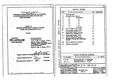 Состав альбома. Типовой проект 264-22-14Альбом 4 Проектная документация на перевод помещений 1 этажа для использования под ПРУ