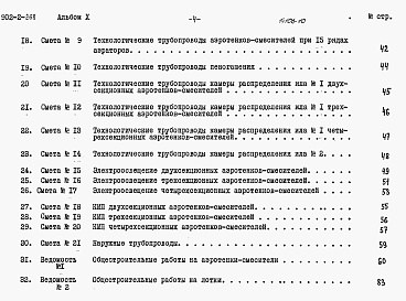 Состав альбома. Типовой проект 902-2-268Альбом 10 Сметы   