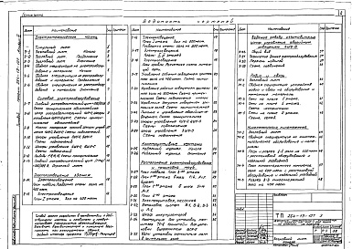 Состав альбома. Типовой проект 264-13-107Альбом 3 Электрооборудование, кинотехника и кинотехнология, устройства радио и связи 
