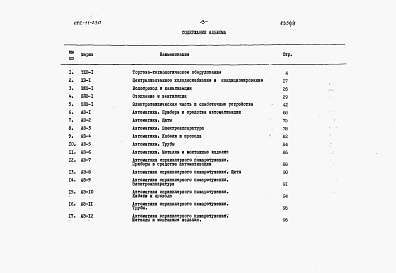 Состав альбома. Типовой проект 272-11-23пАльбом 8 Заказные спецификации.    