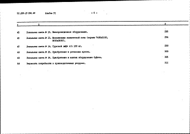 Состав альбома. Типовой проект 264-13-136с.86Альбом 6 Сметы часть 1