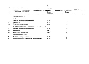 Состав альбома. Типовой проект 902-3-10Альбом 6 Заказные спецификации. Часть 1 при БПК полн. 400 мг/л. Часть 2 при БПК полн. 250 мг/л. Часть 3 при БПК полн. 150 мг/л