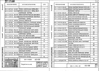Состав альбома. Типовой проект 221-1-440.85Альбом 4 Изделия заводского изготовления.    