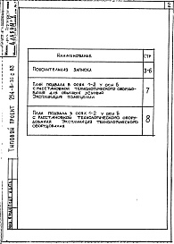 Состав альбома. Типовой проект 254-8-35с.85Альбом 5  Проектная документация на перевод вспомогательных помещений в подвале для использования под ПРУ        
