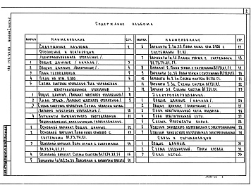 Состав альбома. Типовой проект 181-192-43.89Альбом 1 Часть 2 Санитарно-технические и электротехнические чертежи.