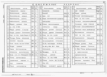 Состав альбома. Типовой проект 807-10-68.84Альбом 1 - Пояснительная записка. Технология производства. Архитектурные решения. Конструкции железобетонные. Отопление и вентиляция. Внутренние водопровод и канализация. Электротехническая часть. Автоматизация отопления и вентиляции. Связь и вентиляция. 