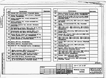 Состав альбома. Типовой проект 232-1-152.1п.87Альбом 5 Изделия заводского изготовления /2 части/         	                  	                   	          