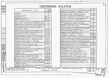 Состав альбома. Типовой проект 902-1-19Альбом 1 Архитектурно-строительная часть. При глубине заложения подводящего коллектора 4 м