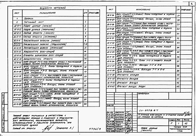 Состав альбома. Типовой проект 24-0228.87Альбом 1 Часть 0 Общая часть