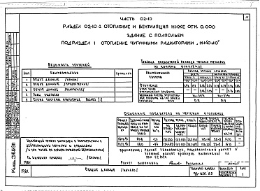 Состав альбома. Типовой проект 96-056.83Альбом1 Часть 01-10 Архитектурно-строительные чертежи ниже отм.0.000. Часть 02-10 Отопление и вентиляция ниже отм.0.000. Часть 03-10 Водоснабжение и канализация ниже отм.0.000