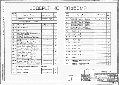 Состав альбома. Типовой проект 901-6-29Альбом 11 Оросители, водоуловители и обшивка из модифицированной фенолоспиртами древесины мягколиственных пород