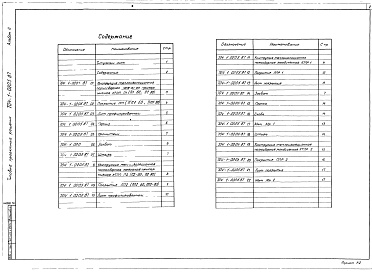Состав альбома. Типовой проект 704-1-0208.87Альбом 2 Сборочные чертежи (из 704-1-0205.87)