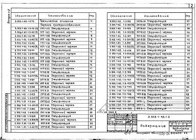 Состав альбома. Серия 3.503.1-65 ОпорыВыпуск 1-3 Опоры из железобетонного шпунта и спаренных свай. Арматурные изделия