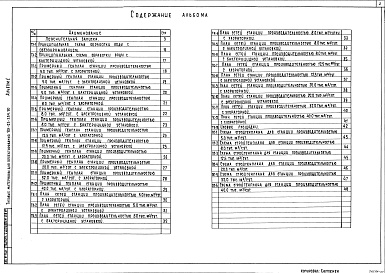 Состав альбома. Типовой проект 901-03-284.90Альбом 1 Пояснительная записка и чертежи