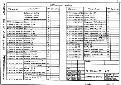 Состав альбома. Типовой проект 503-4-43.86Альбом 4 Индустриальные строительные конструкции