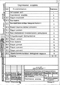 Состав альбома. Типовой проект 254-9-105.85Альбом 6 Проектная документация по переводу помещений подвала на режим ПРУ
