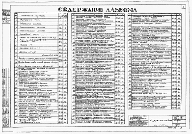 Состав альбома. Типовой проект 902-1-16Альбом 2 Архитектурно-строительная часть при глубине заложения подводящего коллектора 7 м