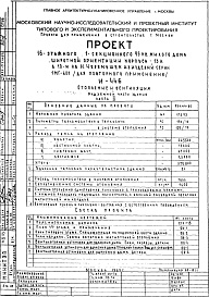 Состав альбома. Типовой проект И-446Часть 2 Отопление и вентиляция надземной части здания