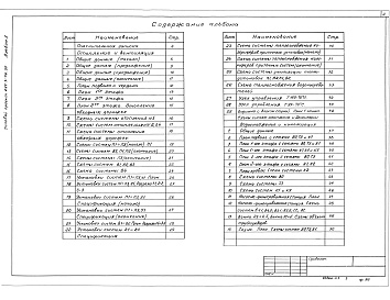 Состав альбома. Типовой проект 294-3-56.90Альбом 3. Пояснительная записка. Отопление, вентиляция. Внутренний водопровод и канализация, ливнестоки.  Автоматизация сантехустройств     