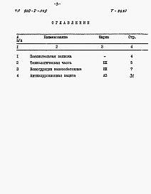 Состав альбома. Типовой проект 902-2-349Альбом 3 Ведомость потребности в материалах