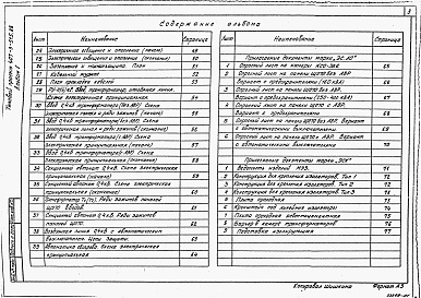 Состав альбома. Типовой проект 407-3-515.88Альбом 1 Пояснительная записка. Архитектурно-строительные решения. Электротехническая часть и опросные листы.    