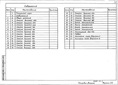 Состав альбома. Серия 5.407-50 ПрокладкаВыпуск 2 Чертежи изделий