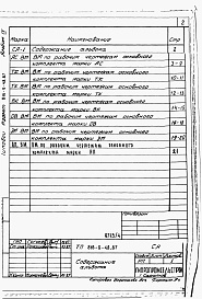 Состав альбома. Типовой проект 816-9-48.87Альбом 4 Ведомости потребности в материалах