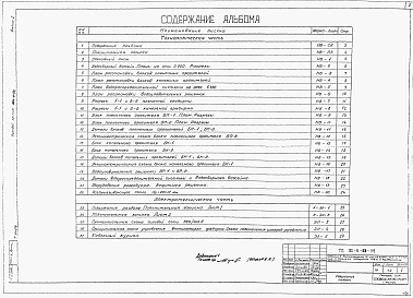 Состав альбома. Типовой проект 901-6-53Альбом 1 Технологическая часть, электротехническая часть