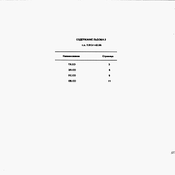 Состав фльбома. Типовой проект У.813-1-51.96Альбом 2 Спецификации оборудования