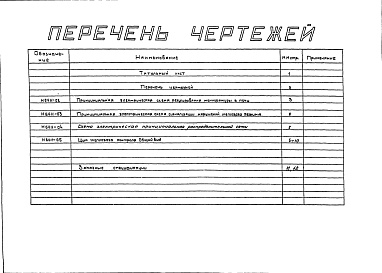 Состав альбома. Типовой проект 406-9-85Альбом 7 Тепловой контроль и автоматика. Чертежи задания заводу-изготовителю Н6411
