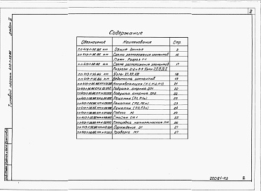 Состав альбома. Типовой проект 413-1-36.86Альбом 3 Конструкции металлические.      