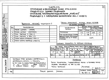Состав альбома. Типовой проект 96-037/2Альбом 1 Часть 01 Архитектурно-строительные чертежи ниже отм.0.000. Часть 02 Отопление и вентиляция ниже отм.0.000. Часть 03 Водоснабжение и канализация ниже отм.0.000