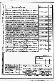 Состав альбома. Типовой проект 403-3-078.88Альбом 2 Сметы и ведомости потребности в материалах. Книга 1