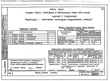 Состав альбома. Типовой проект 96-034/1.2Альбом 1 Часть 01-10 Архитектурно-строительные чертежи ниже отм.0.000. Часть 02-10 Отопление и вентиляция ниже отм.0.000. Часть 03-10 Водоснабжение и канализация ниже отм.0.000
