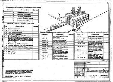 Состав альбома. Типовой проект 509-21.85Альбом 2 Архитектурные решения. Конструкции железобетонные. Конструкции металлические. Организация строительства     