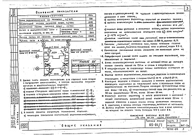 Состав альбома. Типовой проект 85-04/1Часть 3 Водопровод, канализация, газопровод. 