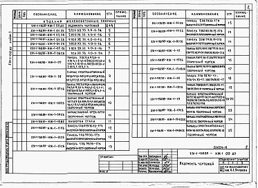 Состав альбома. Типовой проект 231-1-130.85Альбом 10 Изделия железобетонные сборные. Изделия металлические. Монолитные фундаменты     