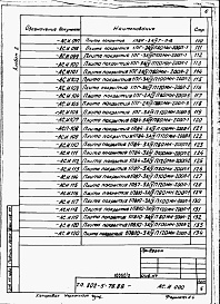 Состав альбома. Типовой проект 802-3-32.88Альбом 2 Примененный из 802-5-78.85 Изделия заводского изготовления