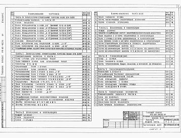 Состав альбома. Типовой проект 114-85-38/1.2Альбом 1 Архитектурно-строительные, санитарно-технические и электро-технические чертежи.