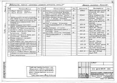 Состав альбома. Типовой проект 264-13-128м.85Альбом 4 Электрооборудование