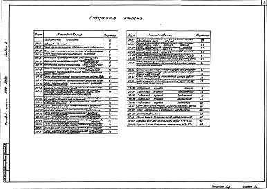 Состав альбома. Типовой проект 507-97.88Альбом 2 Электротехническая часть. Связь и сигнализация