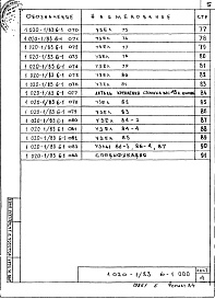 Состав альбома. Серия 1.020-1/87 КонструкцииВыпуск 6-1 Монтажные узлы. Сопряжения колонн с ригелями высотой 450 мм. Рабочие чертежи 