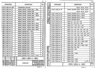 Состав альбома. Серия 1.020.1-3пв КонструкцииВыпуск 4-4 Диафрагмы жесткости нулевого цикла для сборного варианта. Арматурные и закладные изделия