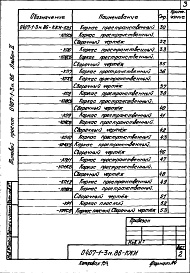 Состав альбома. Типовой проект 0407-1-3м.86.Альбом 2 Индустриальные строительные изделия    