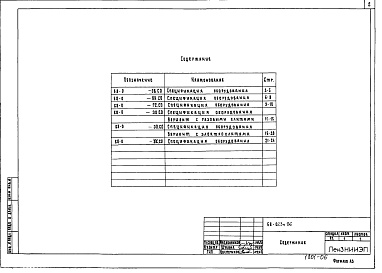 Состав альбома. Типовой проект 68-023м.86Альбом 12 СО Спецификации оборудования ОВ, ВК, Г, ЭО, СС