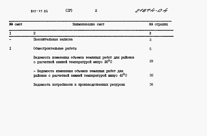 Состав альбома. Типовой проект 815-47.86Альбом 4 Сметы.      
