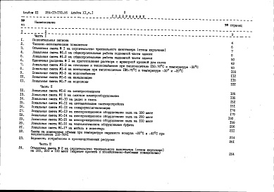 Состав альбома. Типовой проект 264-13-132.86Альбом 11 Сметы часть 1