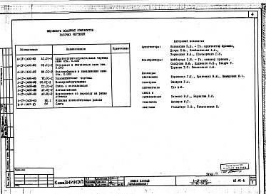 Состав альбома. Типовой проект 111-96-79.87Альбом 1 Архитектурно-строительные, сантехнические, технологические и электротехнические чертежи АС.01-2, ОВ.01-2, ВК.01-2, ТХ.01-2, ЭЛ.01-2, СС.01-2, АП.01-2
