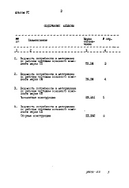 Состав альбома. Типовой проект 902-2-386.85Альбом 6 Ведомости потребности в материалах.     